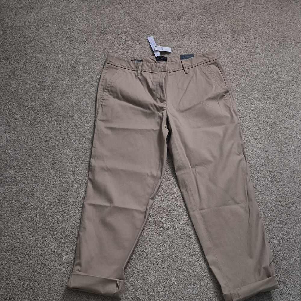 Talbots Women's Tan Straight Leg Pants